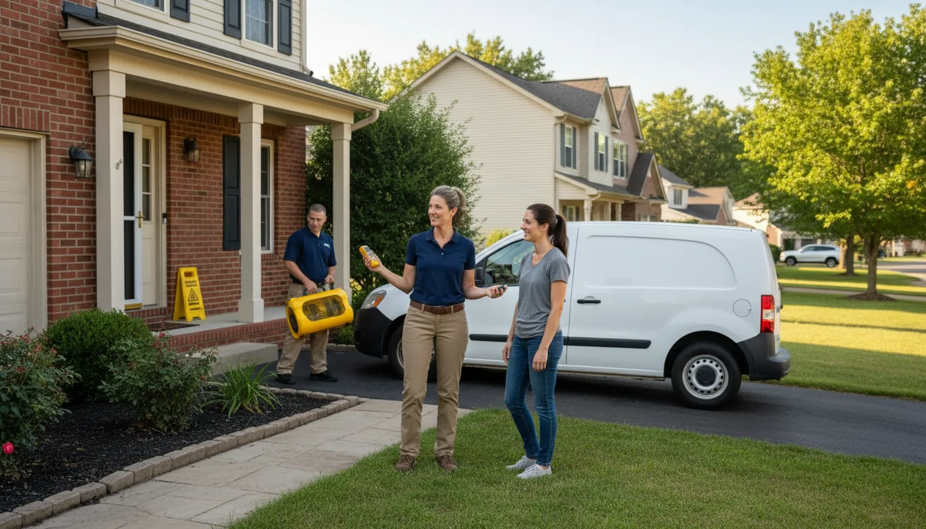 Residential water damage restoration in Fayetteville, AR